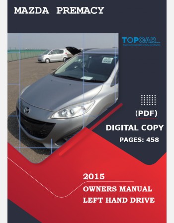 mazda premacy 2015 owners manual